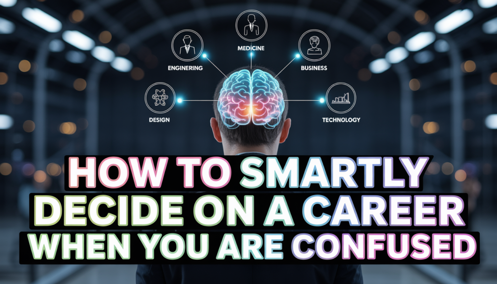 How to smartly decide on a career when you are confused: