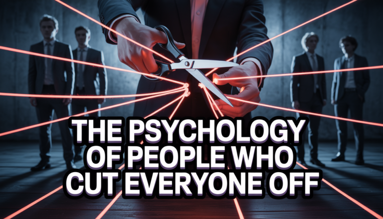 The Psychology of People Who Cut Everyone Off:
